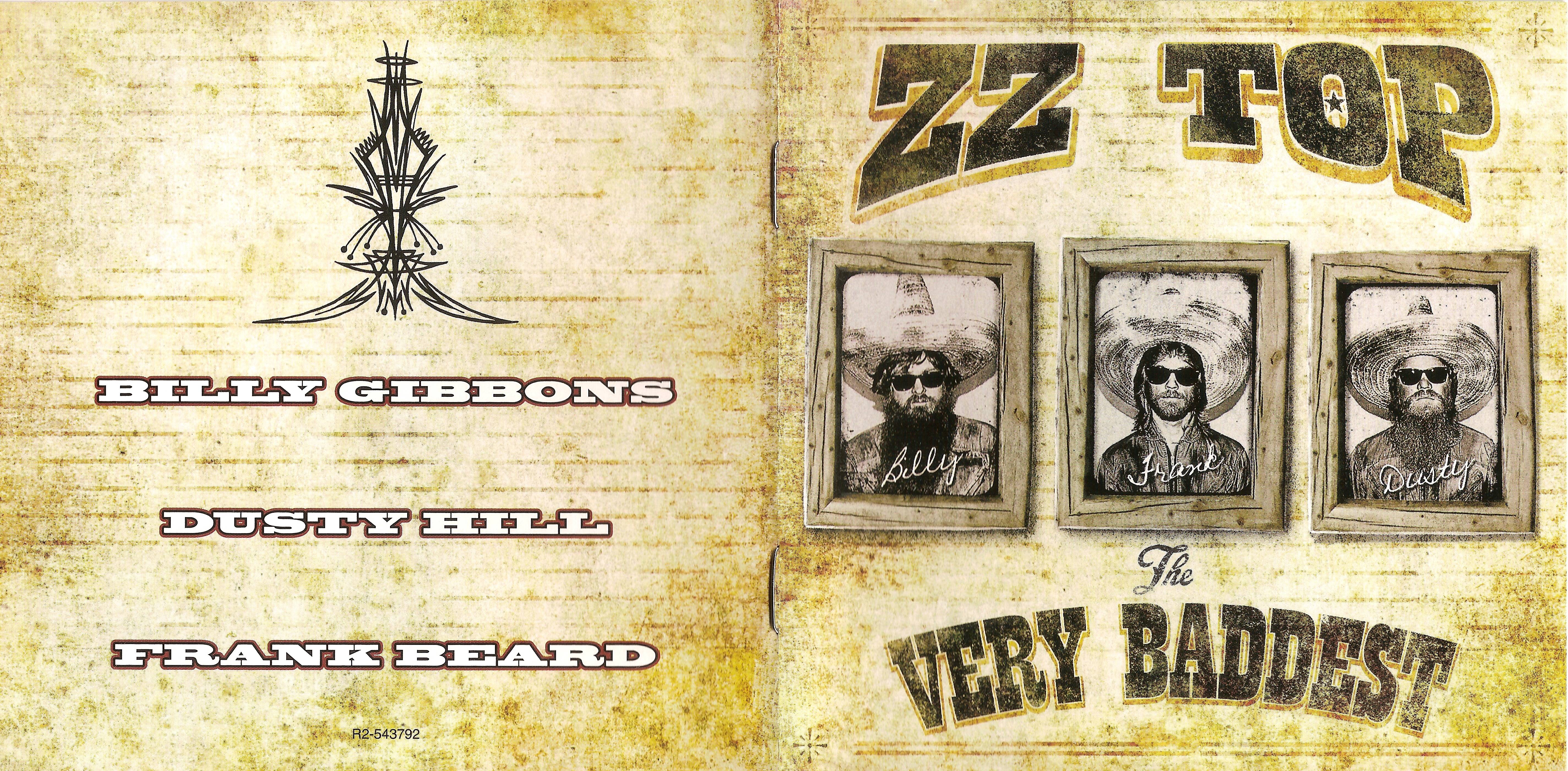 ZZ Top  The Very Baddest : Front + Inlay  us